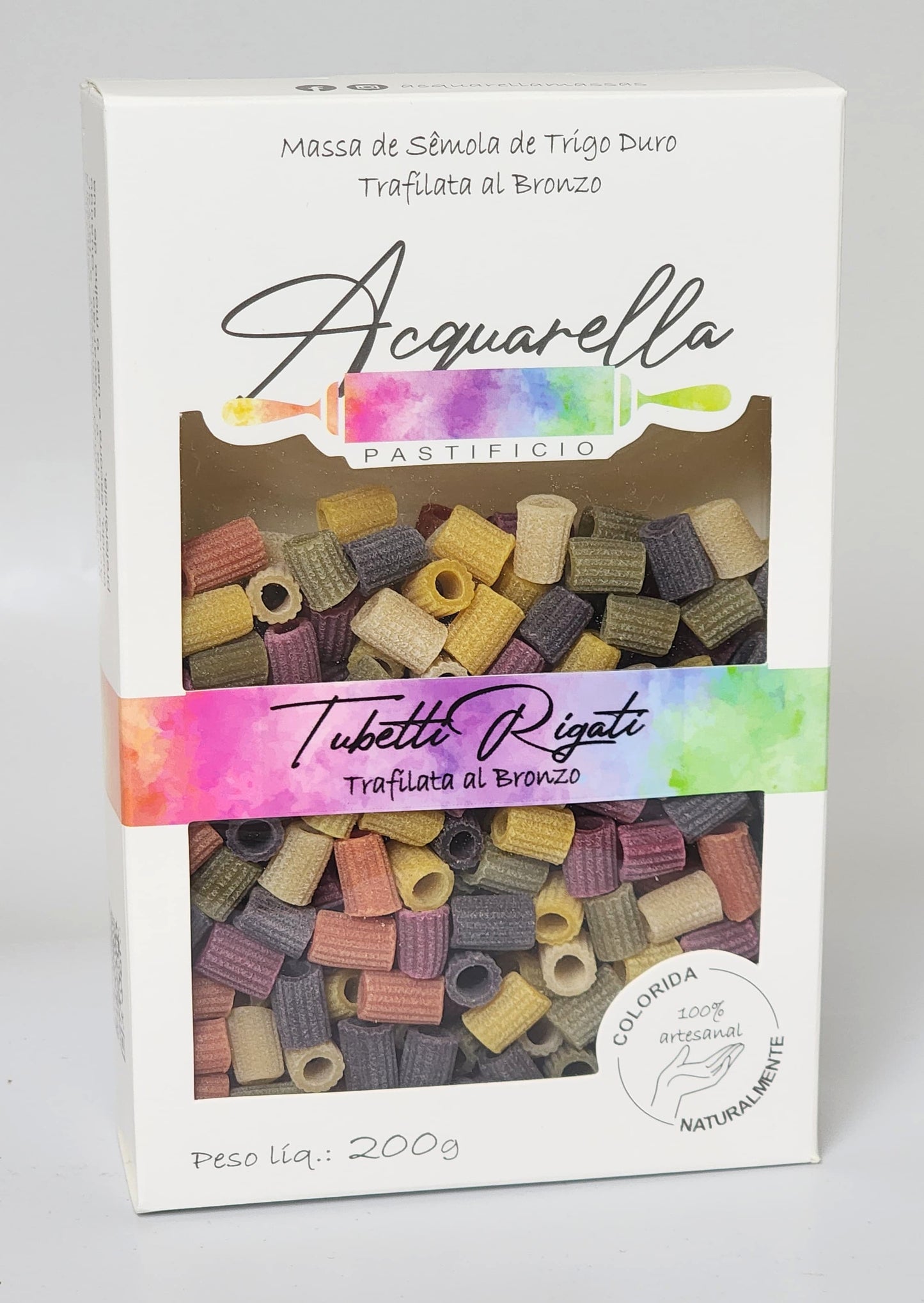 Tubetti Rigatti Colorate - 200g